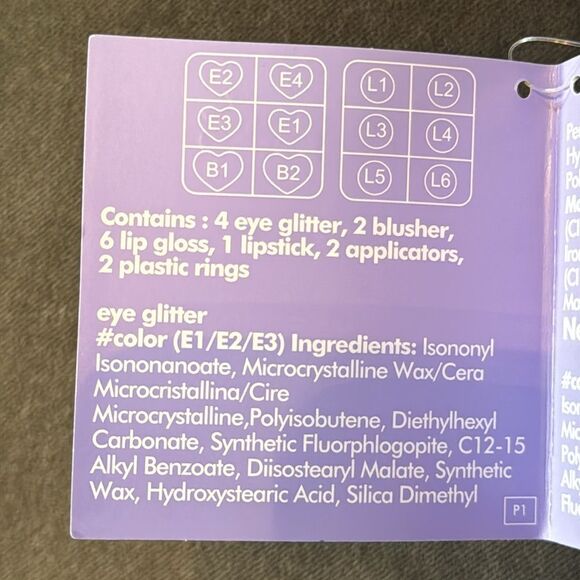 Girl’s Claire's Club Holographic Kids Travel Makeup Set - Picture 5 of 11